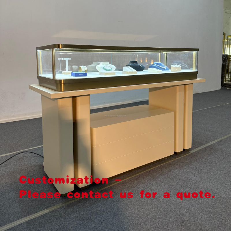 Jewelry And Watches Stores - custom.Stainless Steel Jewelry Watch Display Table