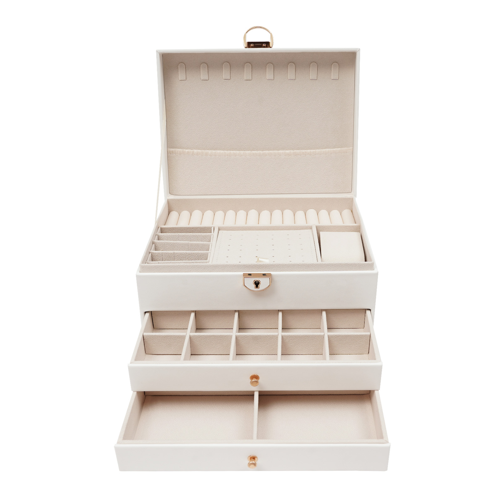 3 Tiers Jewelry Storage Box, S - Jewelry And Watches Stores review and price