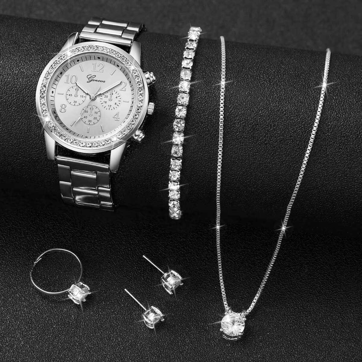 6PCS/Set Fashion Rhinestone Wo - Jewelry Watch Making review and price