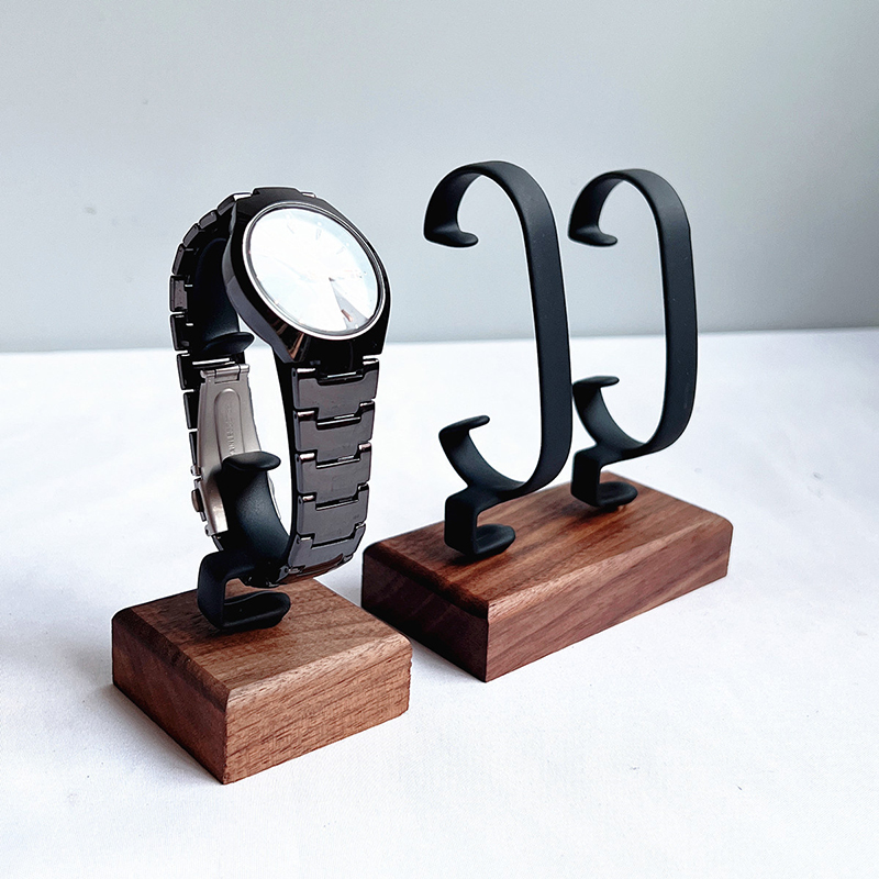 Wooden C-Shaped Watch Holder J - Jewelry And Watches Inc review and price