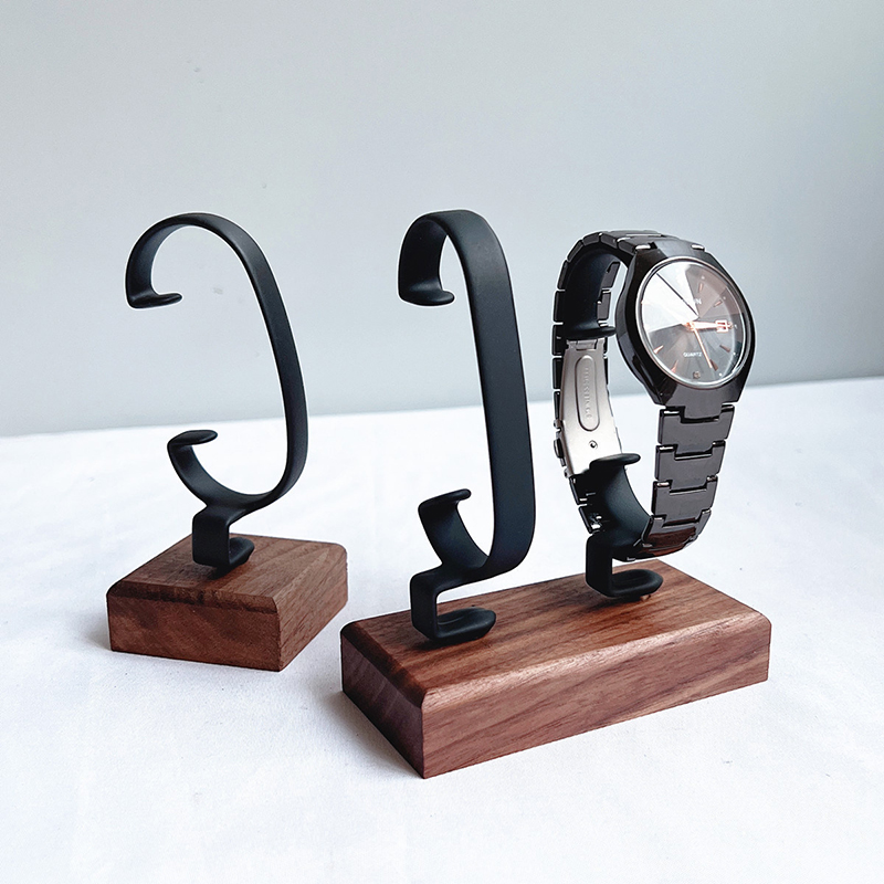 Wooden C-Shaped Watch Holder J - Jewelry And Watches Inc review and price