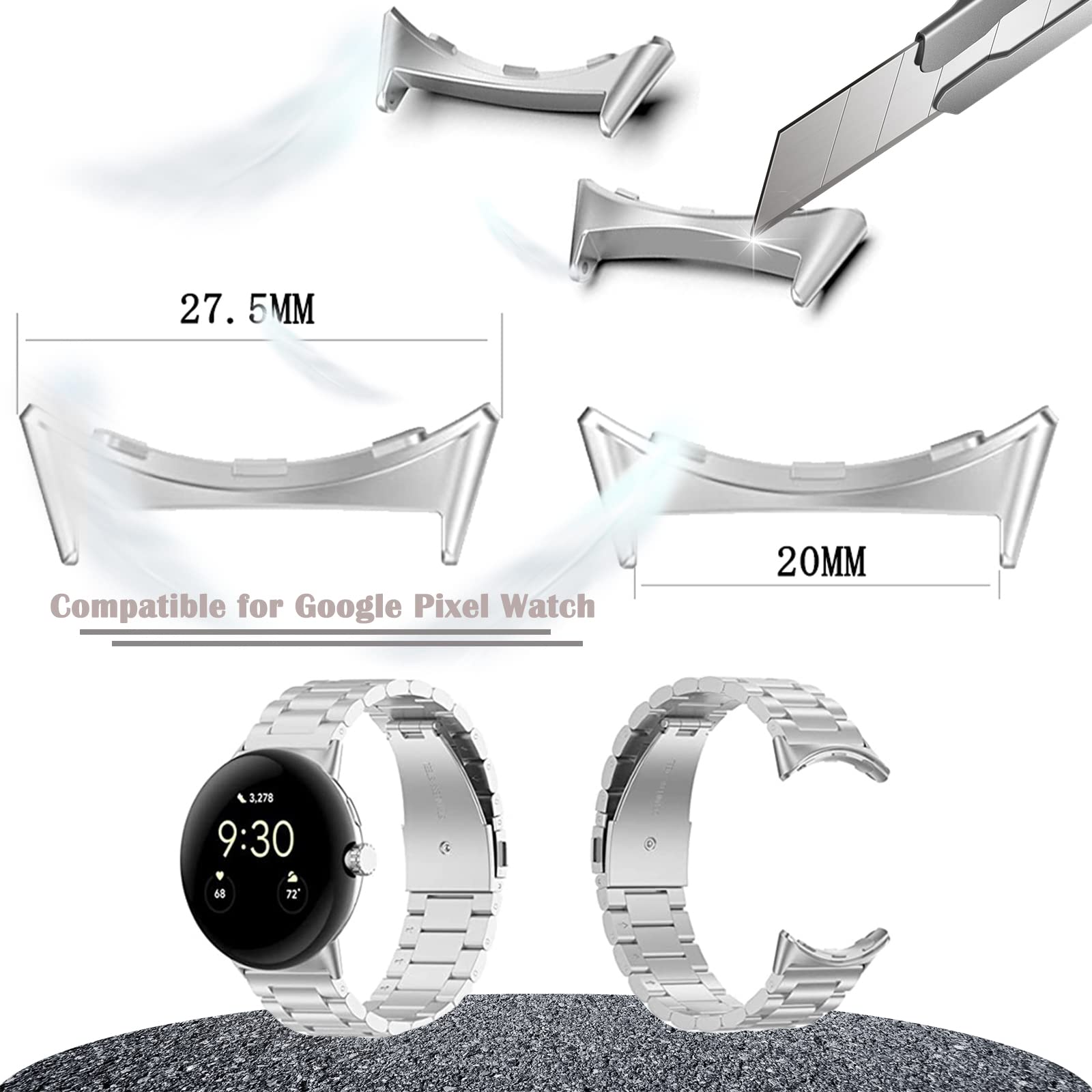 1/2 pair Metal Connector For G - Jewelry Stores Watches review and price