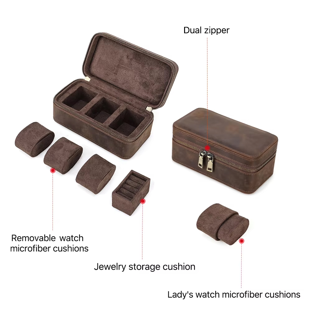 CONTACTS FAMILY 8/10/3/2 Slots - Jewelry Box Organizer Watches review and price