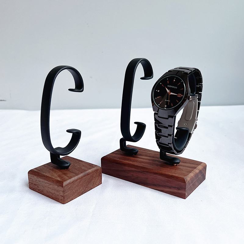 Wooden C‑Shaped Jewelry Displa - Jewelry And Watches Inc review and price