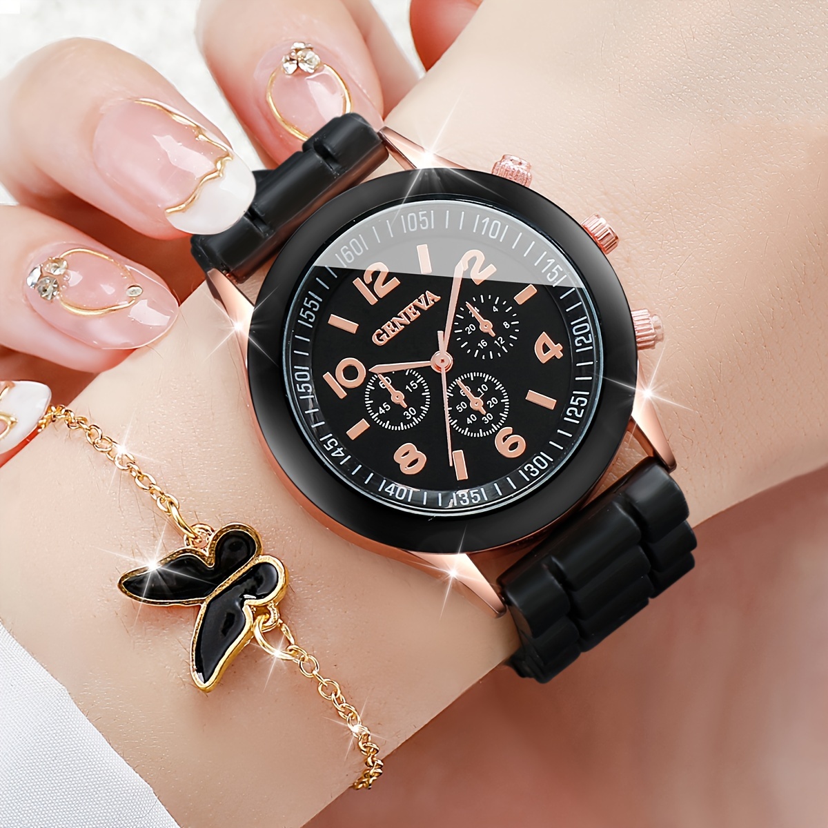 6PCS/Set Women's Watch Casual  - Jewelry Watch Making review and price