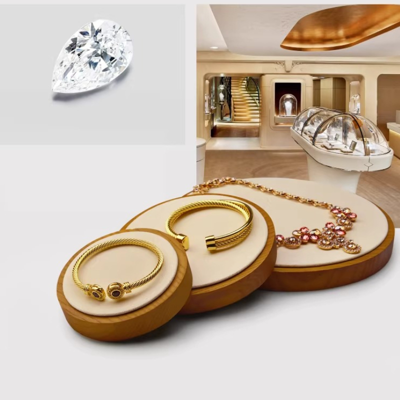 Solid Wood Jewelry Display Tra - Jewelry And Watches Stores review and price