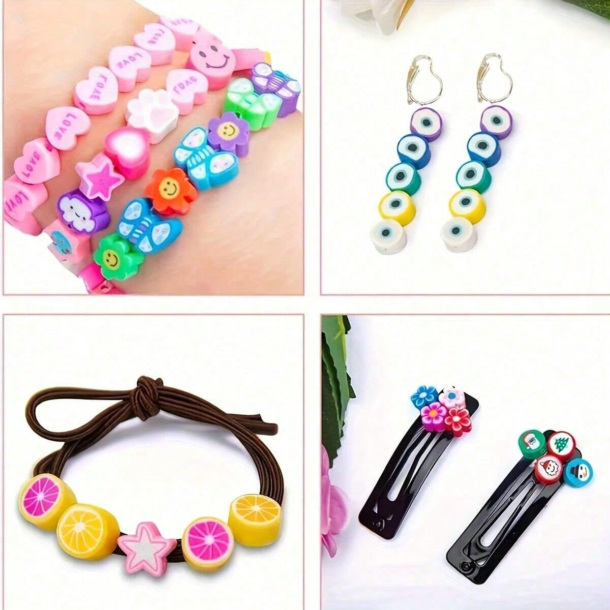 1450/1200/250pcs Polymer Clay  - Charm Bracelet Beads review and price
