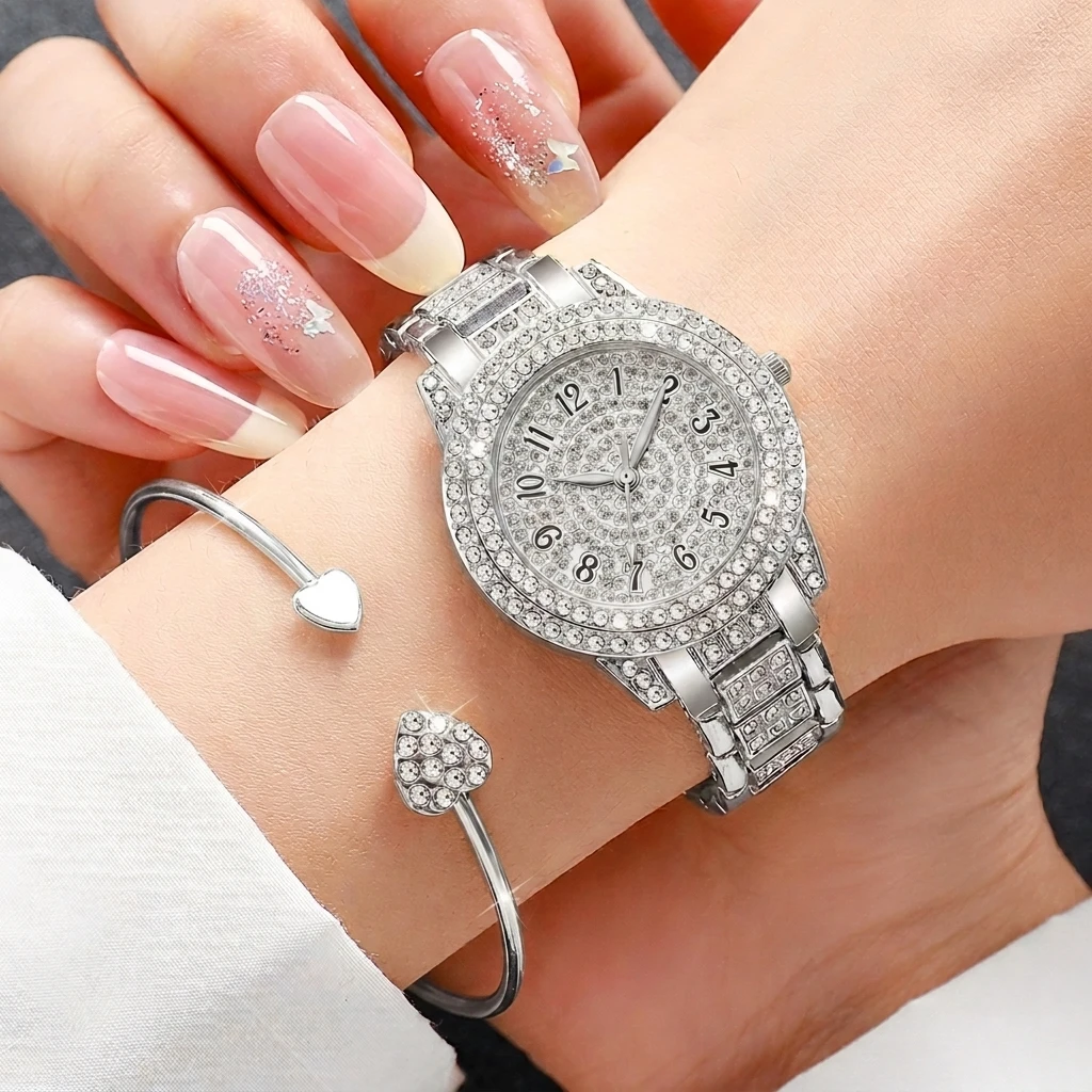 6PCS Fashion Rhinestone Women  - Jewelry Watch Making review and price