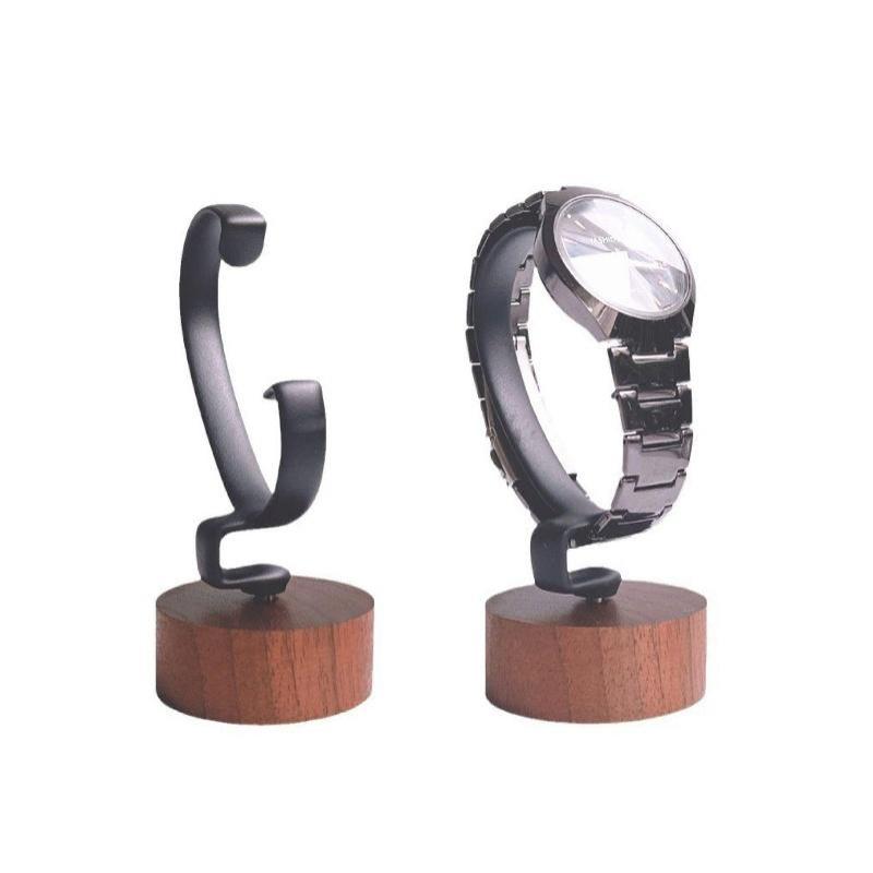 Wooden C-Shaped Watch Holder J - Jewelry And Watches Inc review and price