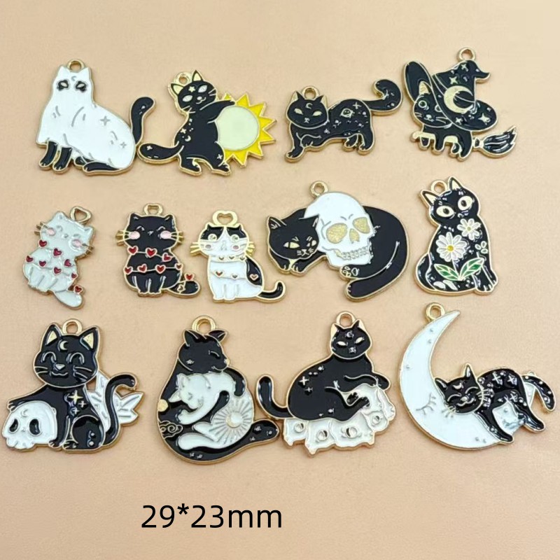 10pcs Original Alloy Enamel Bl - Charm Bracelet Beads review and price