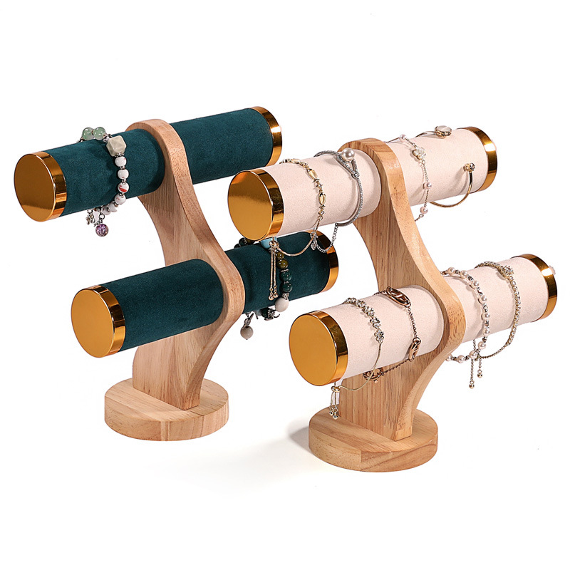 2-Tier Curved Wood Bracelet Ho - Jewelry And Watches Stores review and price