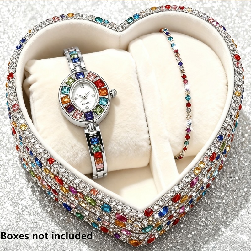 2pcs Elegant Colorful Rhinesto - Jewelry Watch Making review and price