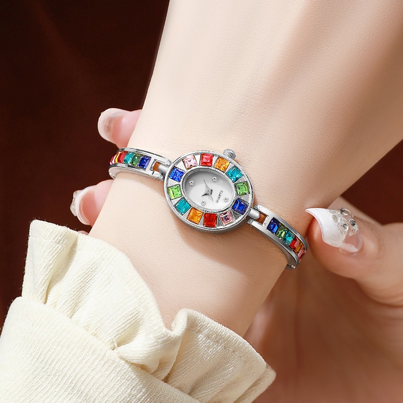 2pcs Elegant Colorful Rhinesto - Jewelry Watch Making review and price