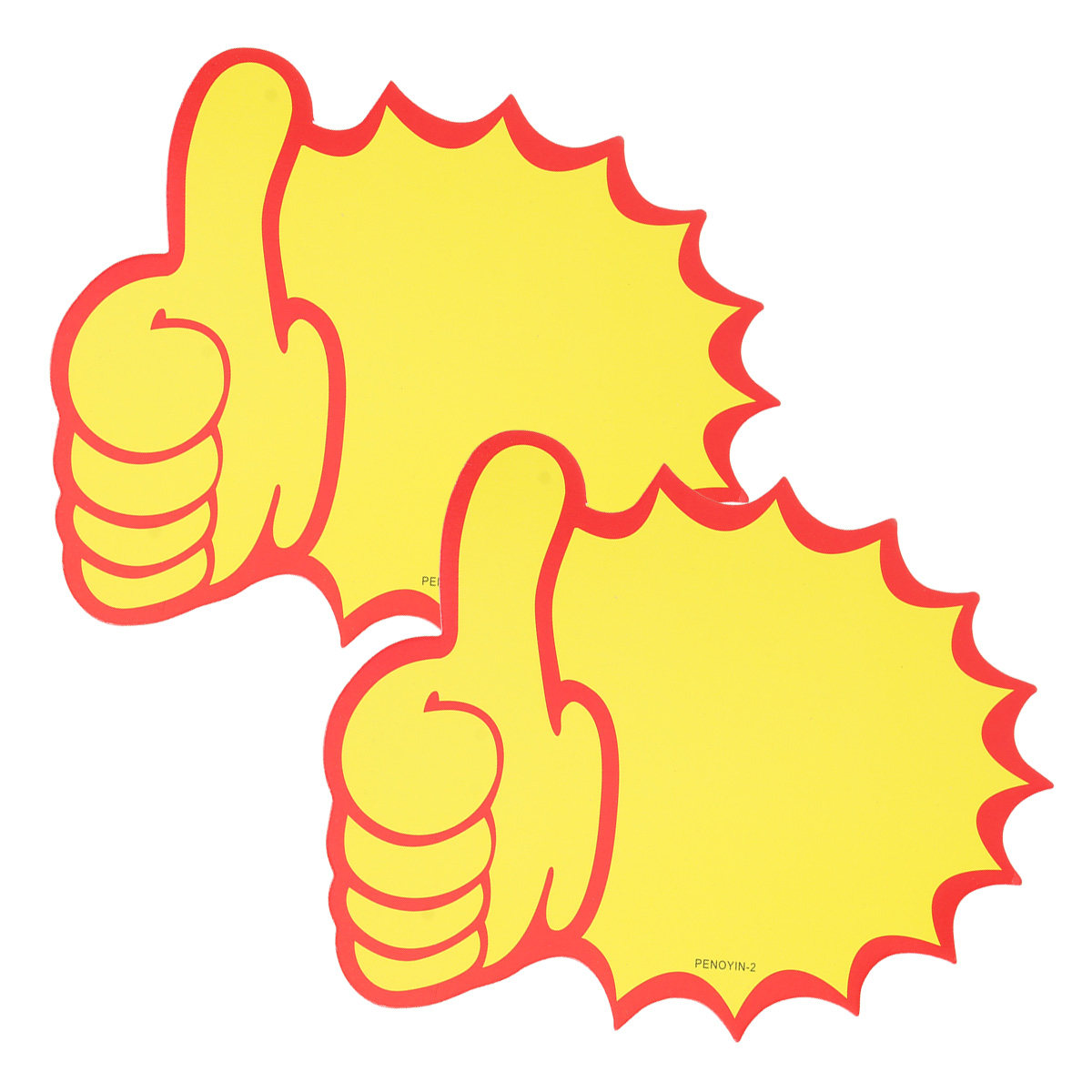 100Pcs Thumb Shaped Yellow Pap - Jewelry And Watches Stores review and price