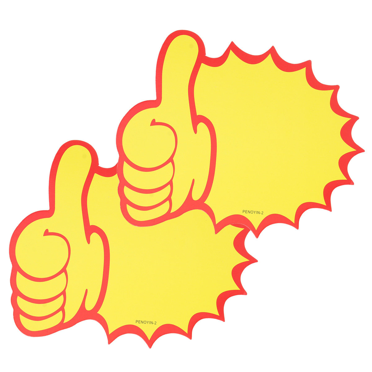 100Pcs Thumb Shaped Yellow Pap - Jewelry And Watches Stores review and price