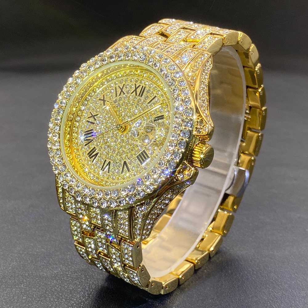 Big Gold Silver Black Wristwat - Stones Watches & Jewelry In Sweden Ab review and price